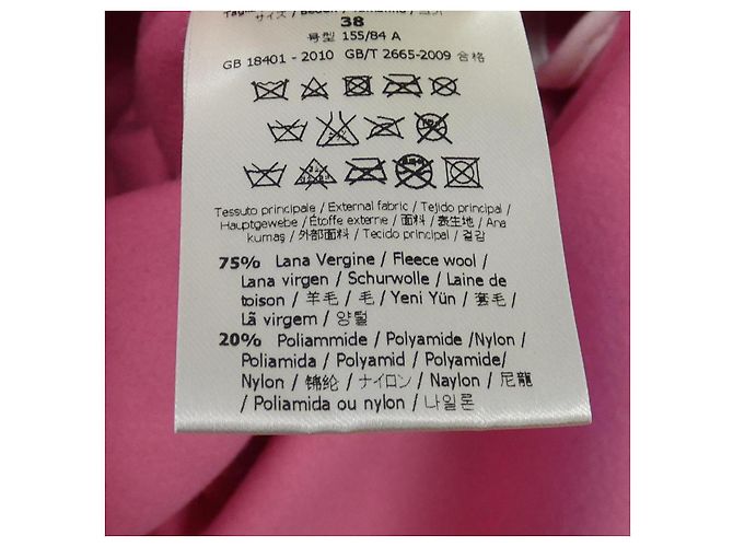 Abrigo de mezcla de cachemira Fendi FF7938 Z2R Rosa - vista 3