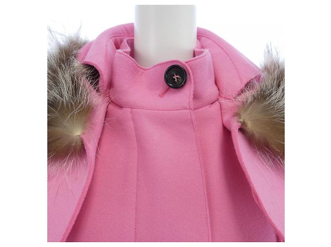 Abrigo de mezcla de cachemira Fendi FF7938 Z2R Rosa - vista 6