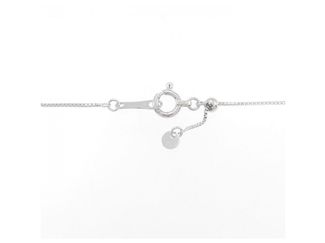 Autre Marque Collana con diamanti a tre pietre in oro bianco Au750 - vista 5