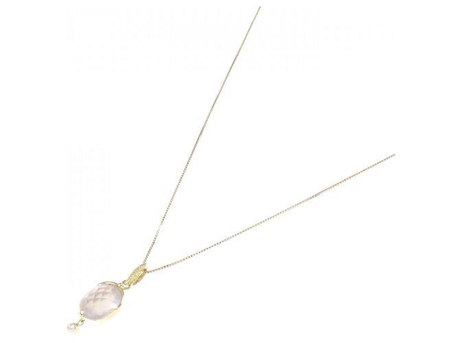 Autre Marque Collana in Quarzo Rosa Au750 D'oro - vista 2