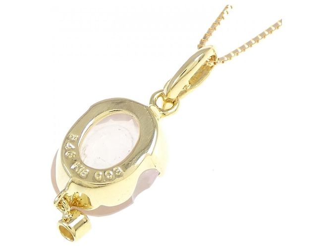 Autre Marque Collana in Quarzo Rosa Au750 D'oro - vista 4