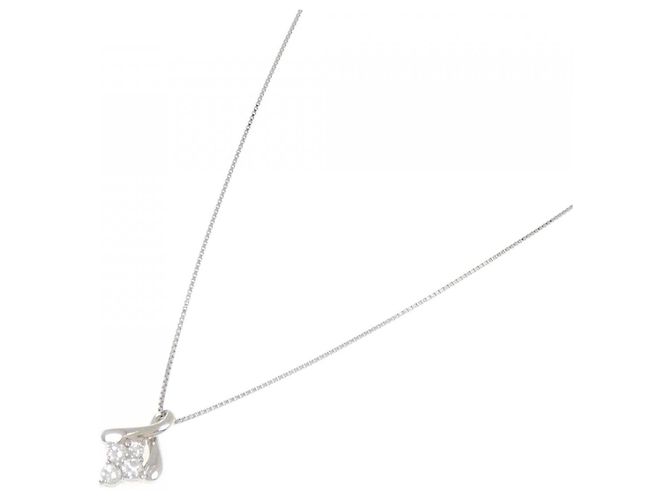 Autre Marque Collana in platino e diamanti Argento - vista 2