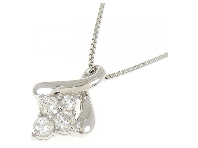 Autre Marque Collana in platino e diamanti Argento - vista 3