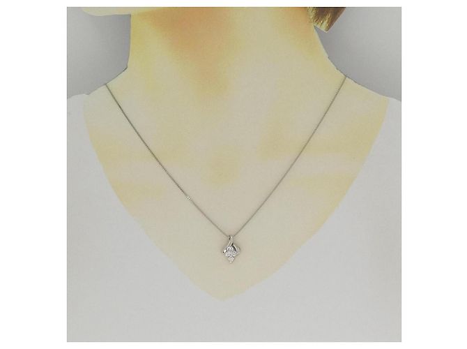 Autre Marque Collana in platino e diamanti Argento - vista 6