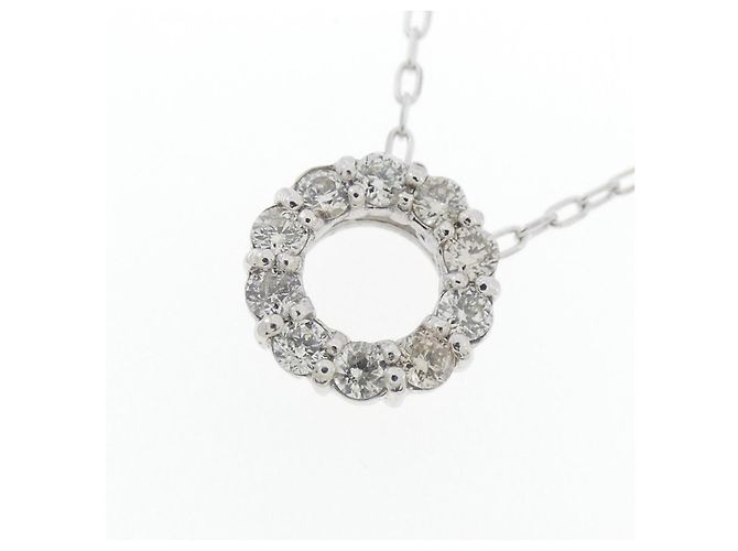 Autre Marque Colar de diamante em ouro branco Au750 Prata - vista 3