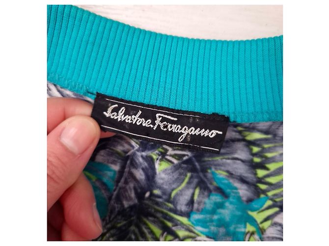 Salvatore Ferragamo Camiseta Ferragamo con animales Multicolor - vista 3