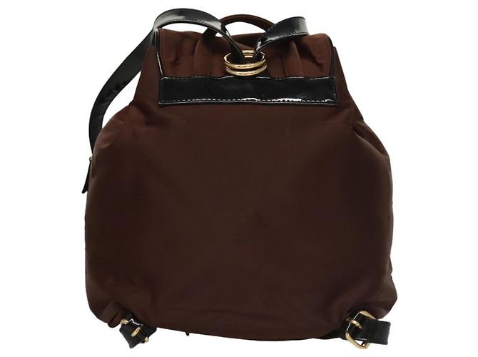 Balenciaga Vintage Nylon Marrone - vista 2