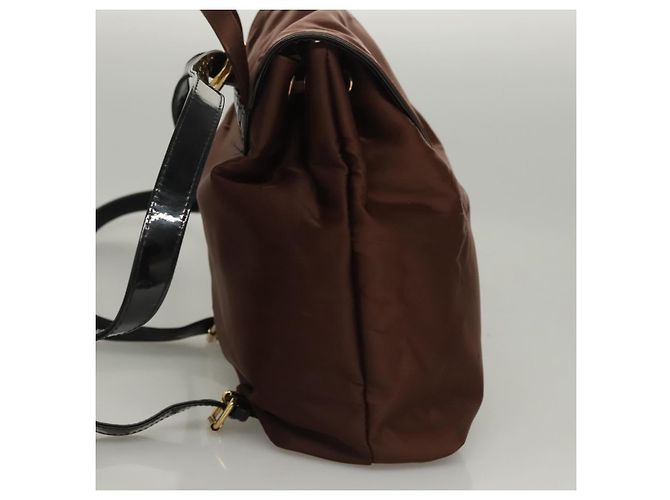 Balenciaga Vintage Nylon Marrone - vista 4
