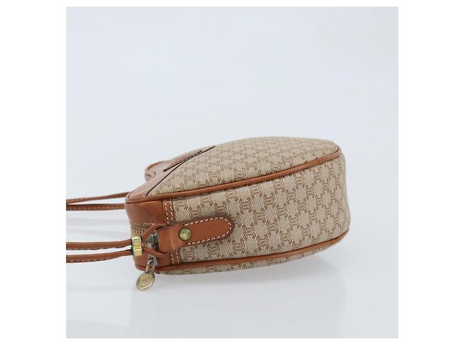 Céline Celine Vintage Macadam Canvas and Leather Beige - Ansicht 4