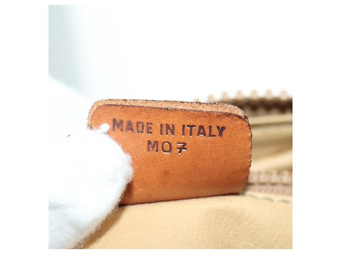 Céline Celine Vintage Macadam Canvas and Leather Beige - vista 7
