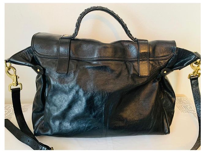 Mulberry Alexa Oversized Schwarz Gold hardware - Ansicht 19