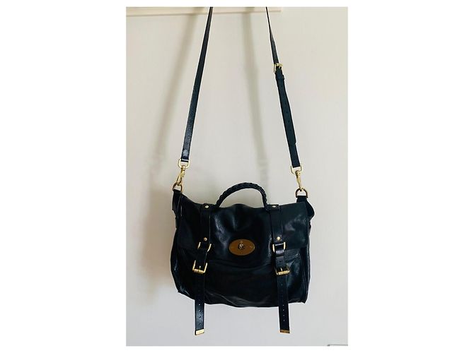 Mulberry Alexa Oversized Schwarz Gold hardware - Ansicht 2