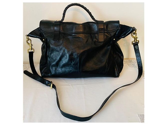 Mulberry Alexa Oversized Schwarz Gold hardware - Ansicht 3