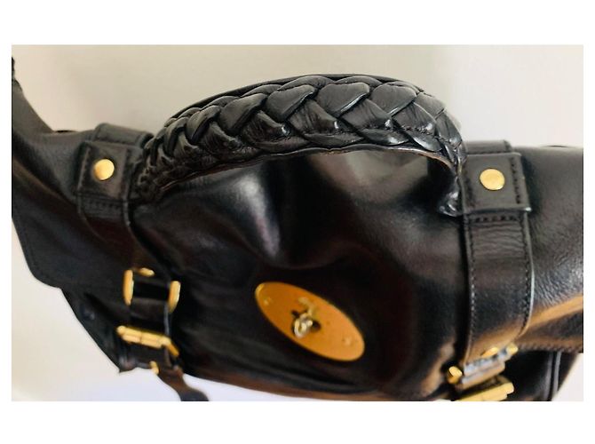 Mulberry Alexa Oversized Schwarz Gold hardware - Ansicht 8