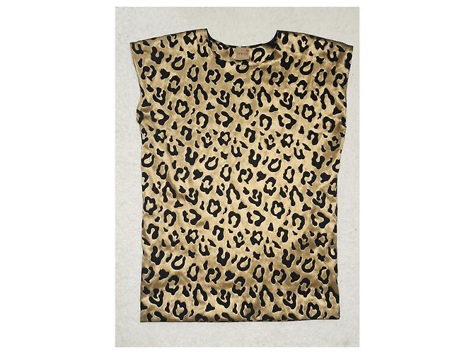 Autre Marque Top MOIMOI con estampado de leopardo Negro Dorado - vista 15