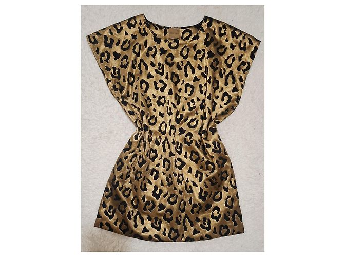 Autre Marque Top MOIMOI con estampado de leopardo Negro Dorado - vista 16