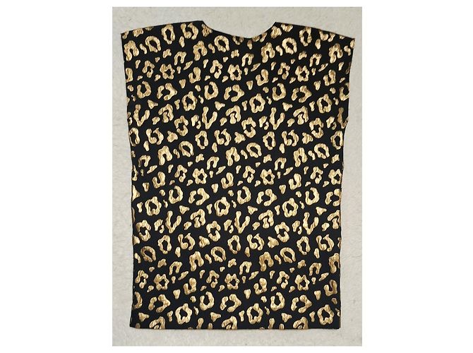 Autre Marque Top MOIMOI con estampado de leopardo Negro Dorado - vista 18