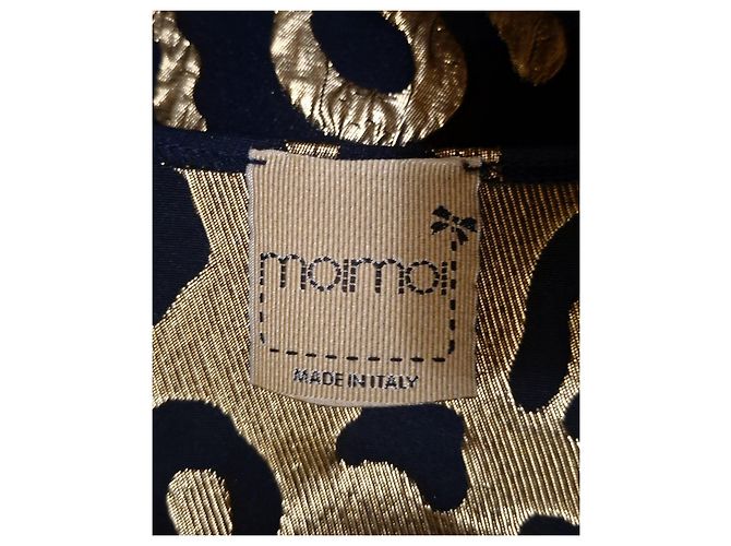 Autre Marque Top MOIMOI con estampado de leopardo Negro Dorado - vista 2