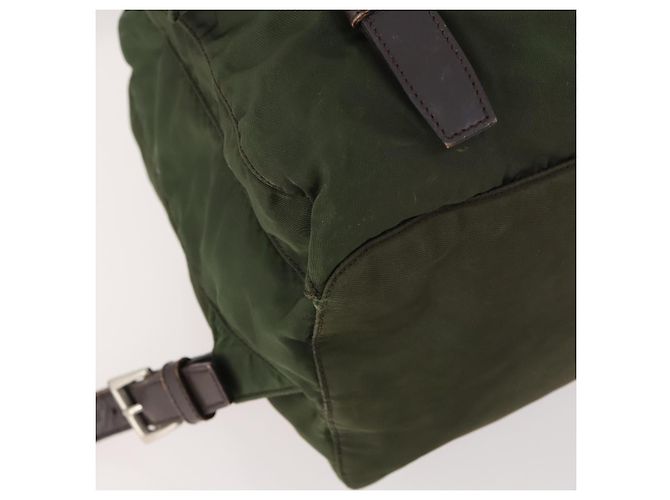 PRADA Rucksack aus Nylon grün silber authentisch 172520 - Ansicht 15
