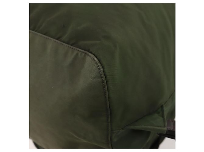 PRADA Rucksack aus Nylon grün silber authentisch 172520 - Ansicht 16