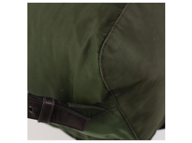 PRADA Rucksack aus Nylon grün silber authentisch 172520 - Ansicht 17