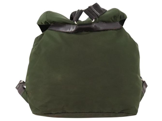 PRADA Rucksack aus Nylon grün silber authentisch 172520 - Ansicht 2