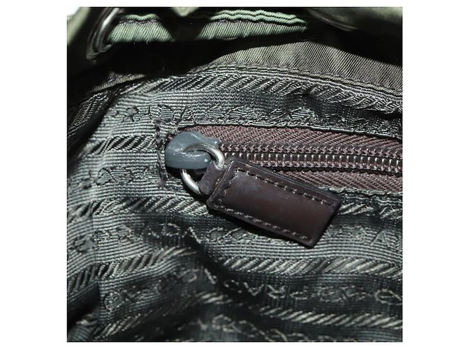 PRADA Rucksack aus Nylon grün silber authentisch 172520 - Ansicht 23