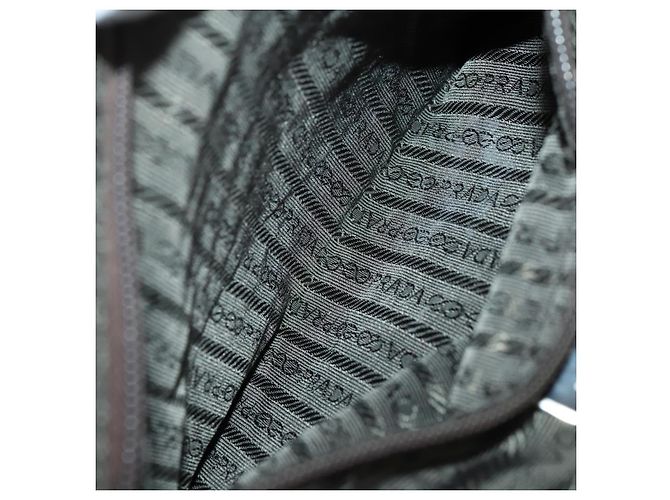 PRADA Rucksack aus Nylon grün silber authentisch 172520 - Ansicht 24
