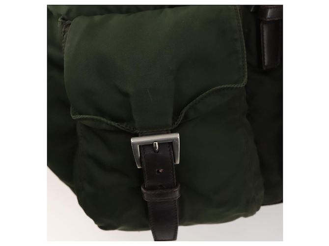 PRADA Rucksack aus Nylon grün silber authentisch 172520 - Ansicht 25