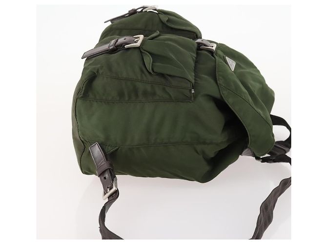 PRADA Rucksack aus Nylon grün silber authentisch 172520 - Ansicht 3