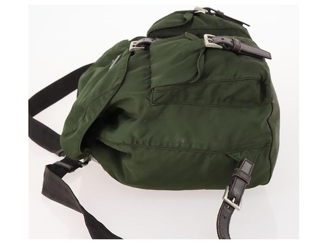 PRADA Rucksack aus Nylon grün silber authentisch 172520 - Ansicht 4