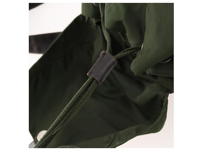 PRADA Rucksack aus Nylon grün silber authentisch 172520 - Ansicht 9