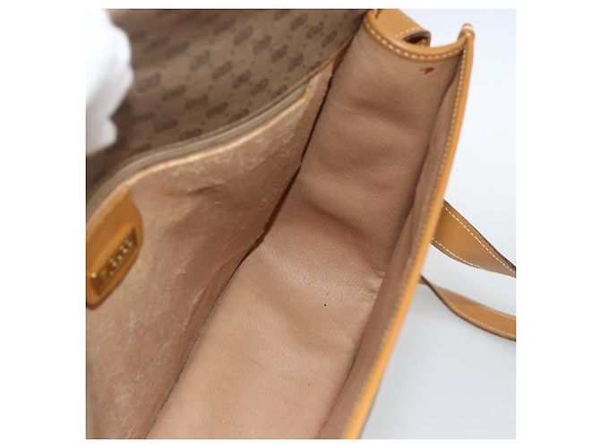 Gucci Borsa a Spalla Micro GG Supreme PVC Beige Oro 001 904 0915 Auth ka3456 D'oro - vista 19