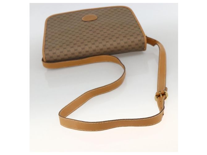 Gucci Borsa a Spalla Micro GG Supreme PVC Beige Oro 001 904 0915 Auth ka3456 D'oro - vista 7