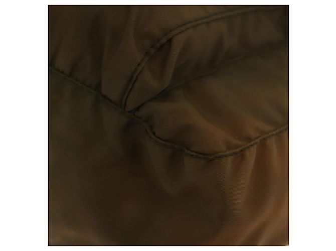 Borsa a Spalla PRADA Nylon Khaki Argento Autentica 174613 Cachi - vista 15