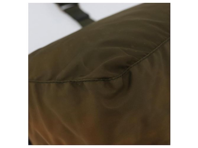 Borsa a Spalla PRADA Nylon Khaki Argento Autentica 174613 Cachi - vista 16