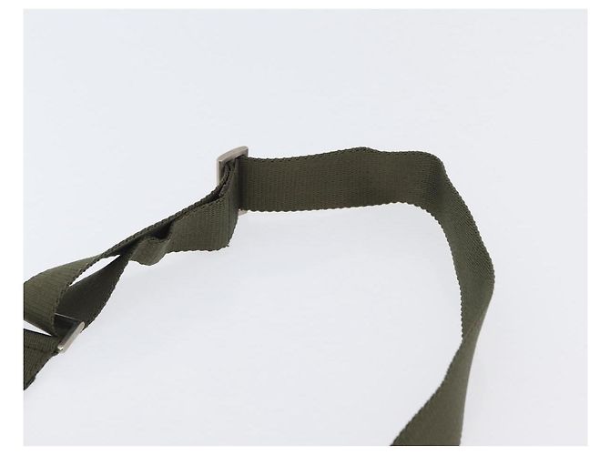 Borsa a Spalla PRADA Nylon Khaki Argento Autentica 174613 Cachi - vista 8