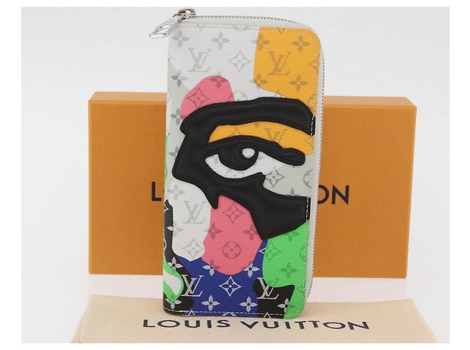 Portafoglio Verticale Zippy Monogram LV Portrait LOUIS VUITTON M82590 Auth LV 167169SM Multicolore - vista 12