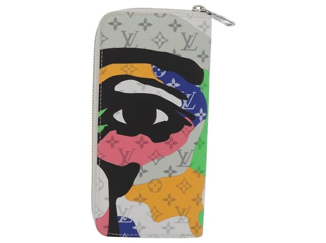 Portafoglio Verticale Zippy Monogram LV Portrait LOUIS VUITTON M82590 Auth LV 167169SM Multicolore - vista 2