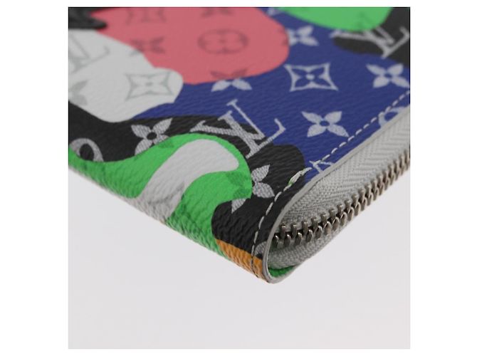 Portafoglio Verticale Zippy Monogram LV Portrait LOUIS VUITTON M82590 Auth LV 167169SM Multicolore - vista 7