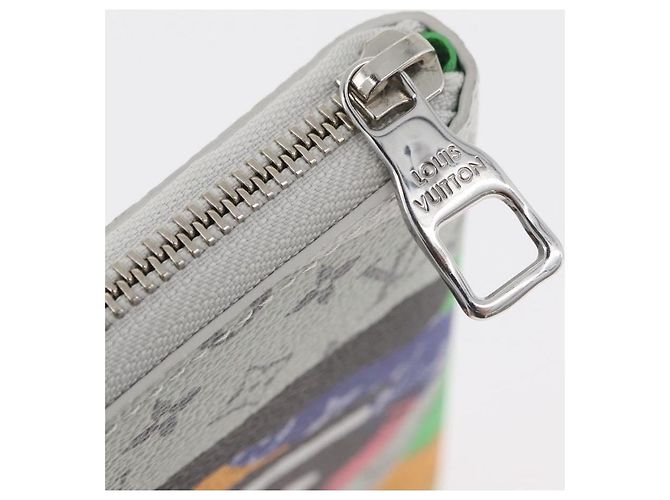 Portafoglio Verticale Zippy Monogram LV Portrait LOUIS VUITTON M82590 Auth LV 167169SM Multicolore - vista 8
