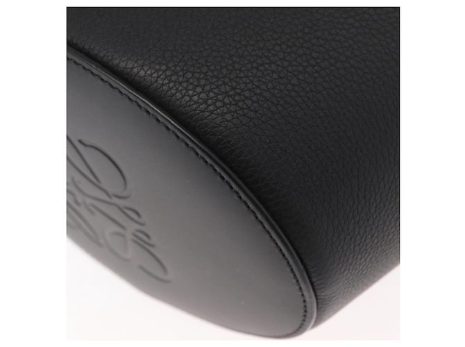 LOEWE - Ghibli Il Mio Vicino Totoro Borsa Secchiello Nera Profonda in Tela Auth 167150SM Marrone - vista 16