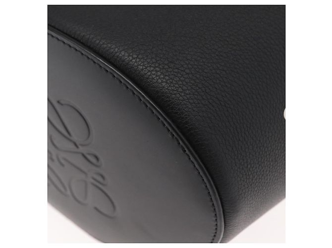 LOEWE - Ghibli Il Mio Vicino Totoro Borsa Secchiello Nera Profonda in Tela Auth 167150SM Marrone - vista 18