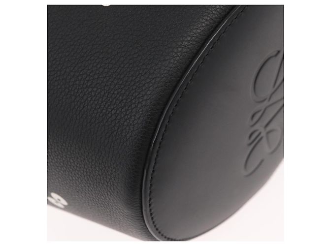 LOEWE - Ghibli Il Mio Vicino Totoro Borsa Secchiello Nera Profonda in Tela Auth 167150SM Marrone - vista 9