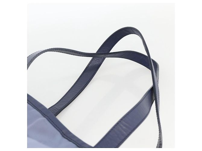 PRADA Tote Bag aus Nylon und Leder hellblau silber authentisch 174547 - Ansicht 8