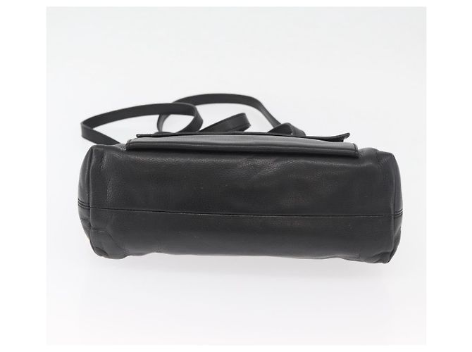 Céline Borsa a mano CELINE Circle in pelle 2 in 1 nera e oro Auth YKZ085 Nero D'oro - vista 5