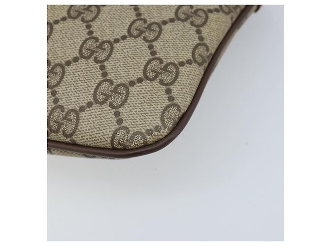Borsa Sherry Line GG Supreme Web di GUCCI in PVC Beige e Oro 904 02 047 Auth ka3455 D'oro - Ansicht 14