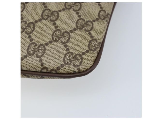 Borsa Sherry Line GG Supreme Web di GUCCI in PVC Beige e Oro 904 02 047 Auth ka3455 D'oro - Ansicht 16