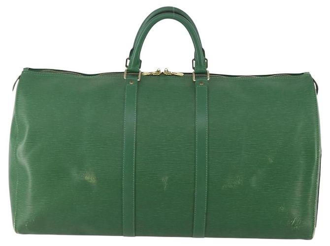 LOUIS VUITTON Epi Keepall 55 Borsa Boston Verde M42954 LV Auth AMZ128 - vista 13