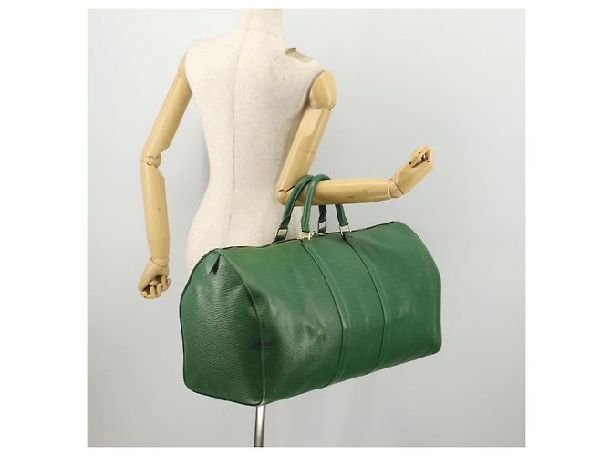 LOUIS VUITTON Epi Keepall 55 Borsa Boston Verde M42954 LV Auth AMZ128 - vista 21